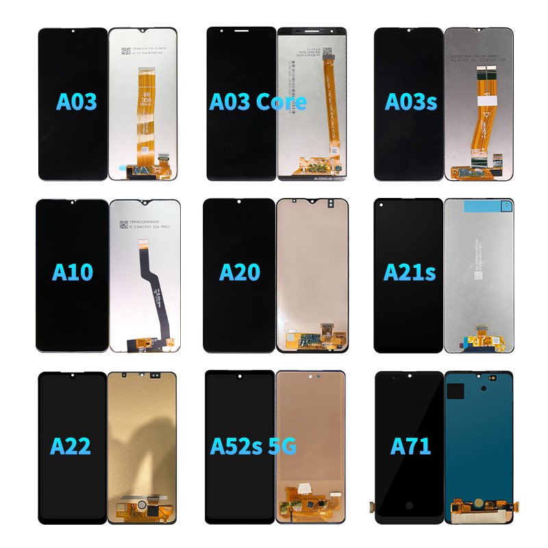 Mobile Phones Lcds For Samsung A03 A04 A10 A12 A13 A14 A20 A21S A22 A23 A30 A31 A34 A50 A52S A54 A71 A73 5G Display Touch Screen