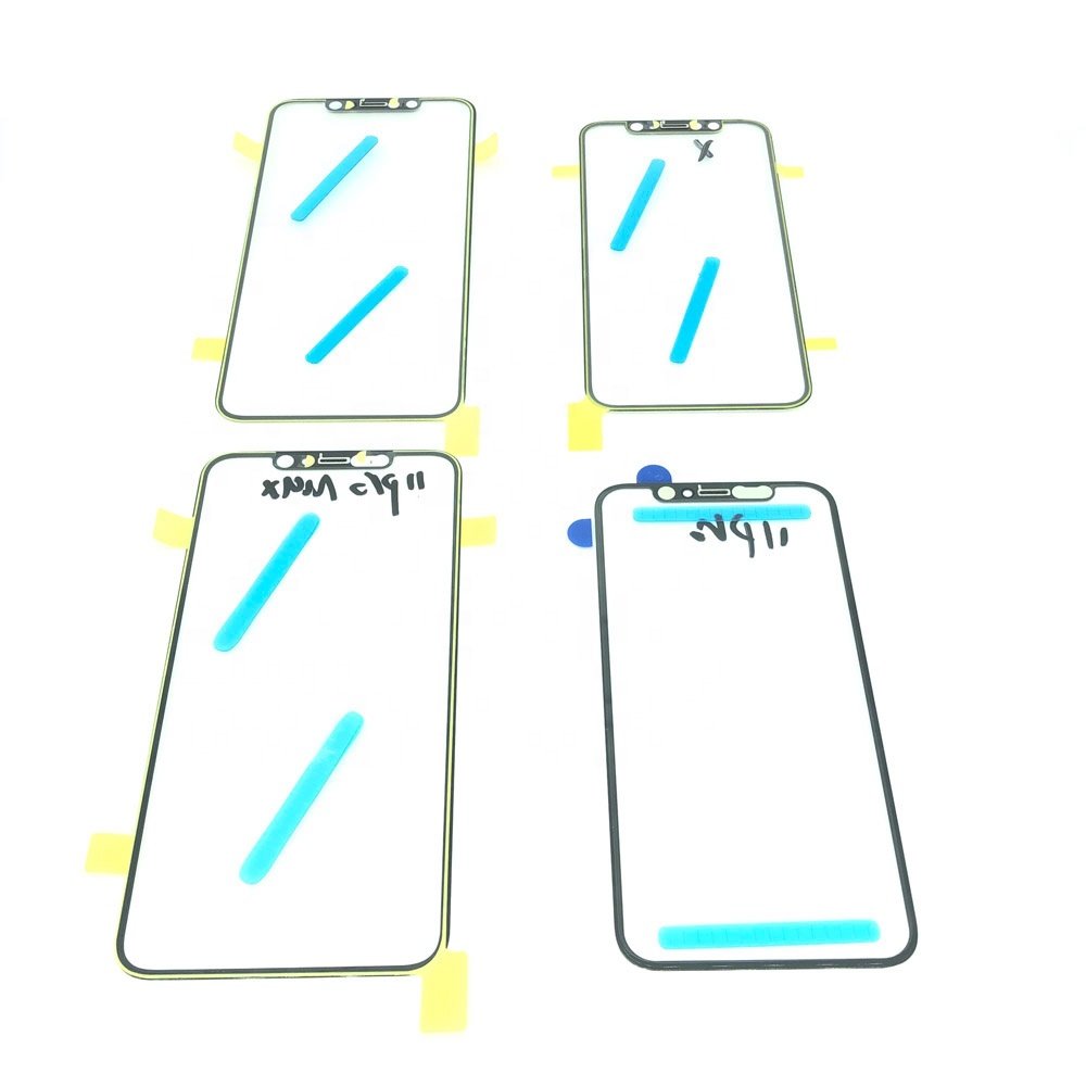 Mobile Phone LCD Outer Screen Glass Touch Screen Protection Glass for iPhone X XR Xs Max 11 12 13 Pro Max Parts Replacement