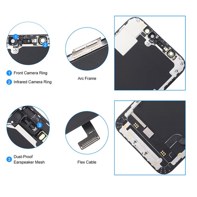 for GX For Iphone x 11 12 Plus Lcd Cell Phone Parts Oled Screen Screen Replacements Lcd Display Phone Displays