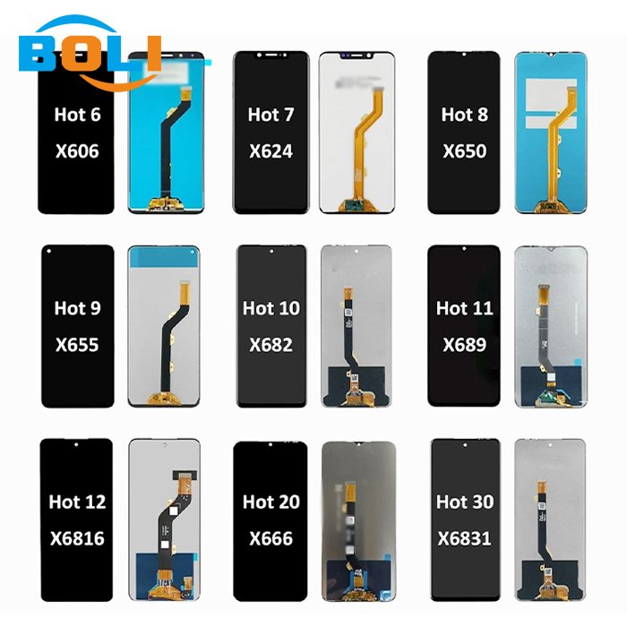 Mobile Phone LCDs for Infinix x650 x655 x658 x657 x669 x612 LCD Screen for Tecno Camon 11 12 15 16 17 18 19 20 pro lcd Display