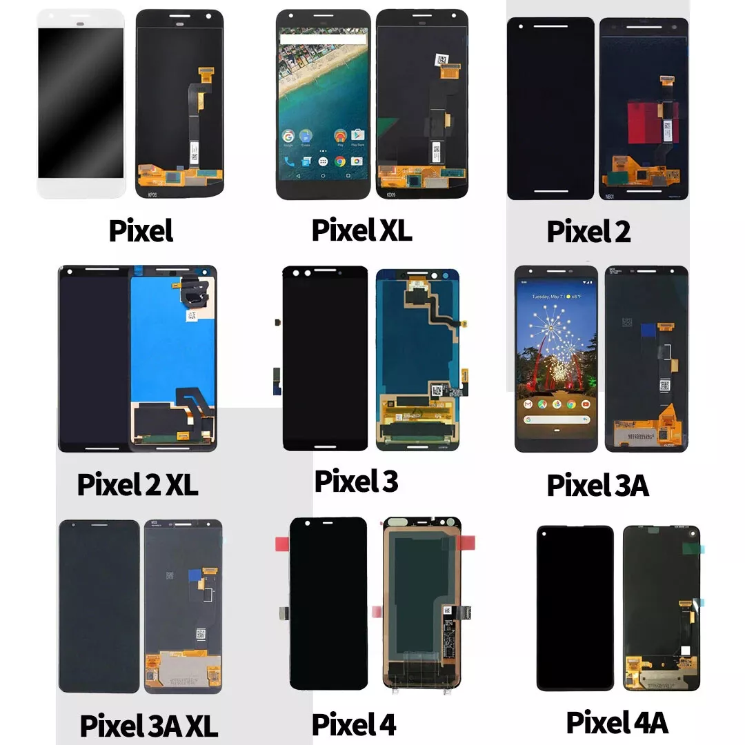 100% Original Lcd Screen For Google Pixel 1 2 3 3a 4 4a 5 5a 6 6a 7 7a Pro XL 5G Screens Digitizer Display Digitizer Assembly