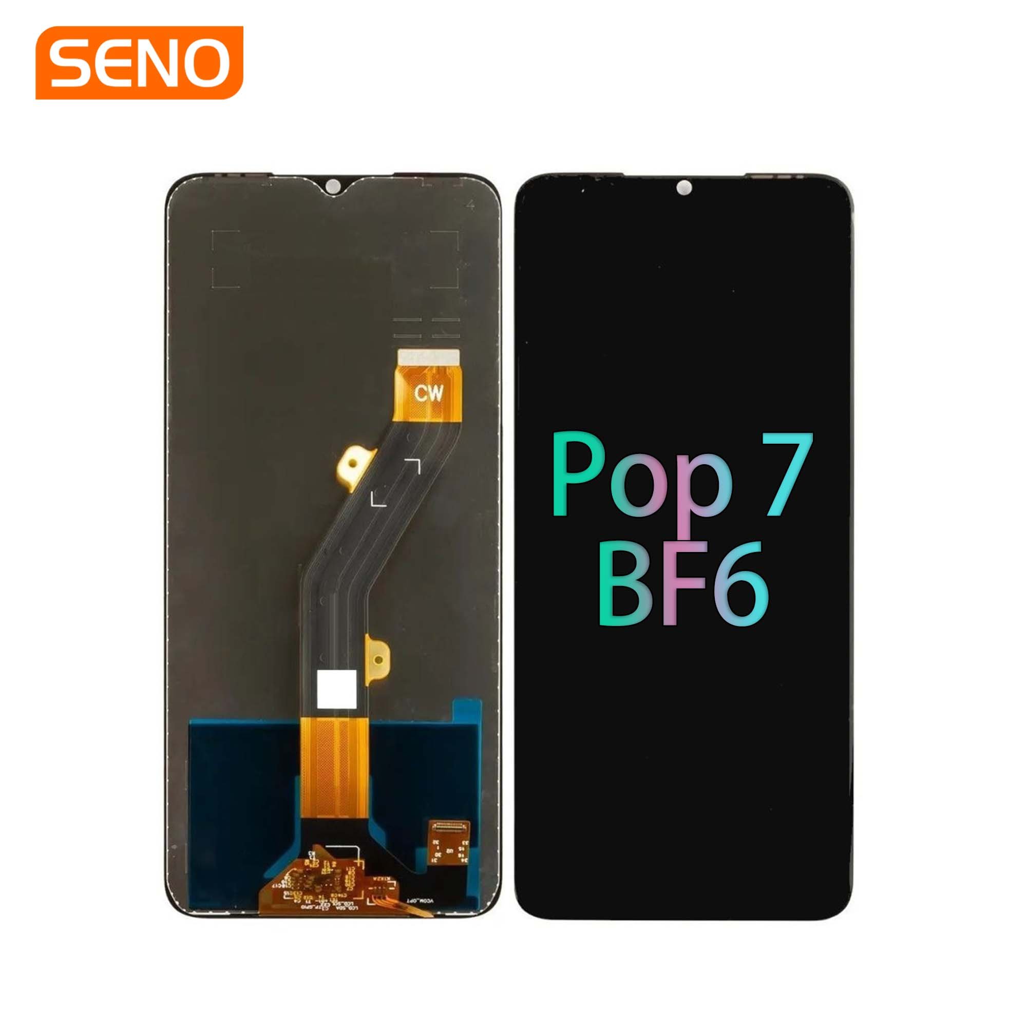 Factory Wholesale Hot Selling Mobile Phone LCD Screen For Tecno Pop 7 Replacement LCD Display Touch Screen Digitizer