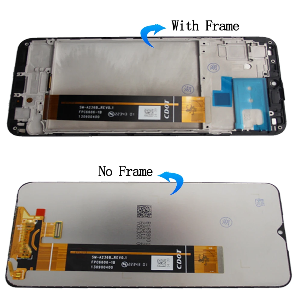 for Samsung Galaxy A23 5G A236 6.6" Tested with Frame Mobile Phone Lcds Display Touch Screen Replacement Factory Wholesale
