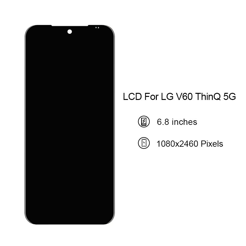 Custom Mobile Phone Panel Display Touch Screen lcds For LG Velvet 5G V20 V30 V35 V40 V50 V50S V60 ThinQ 5G Digitizer Assembly