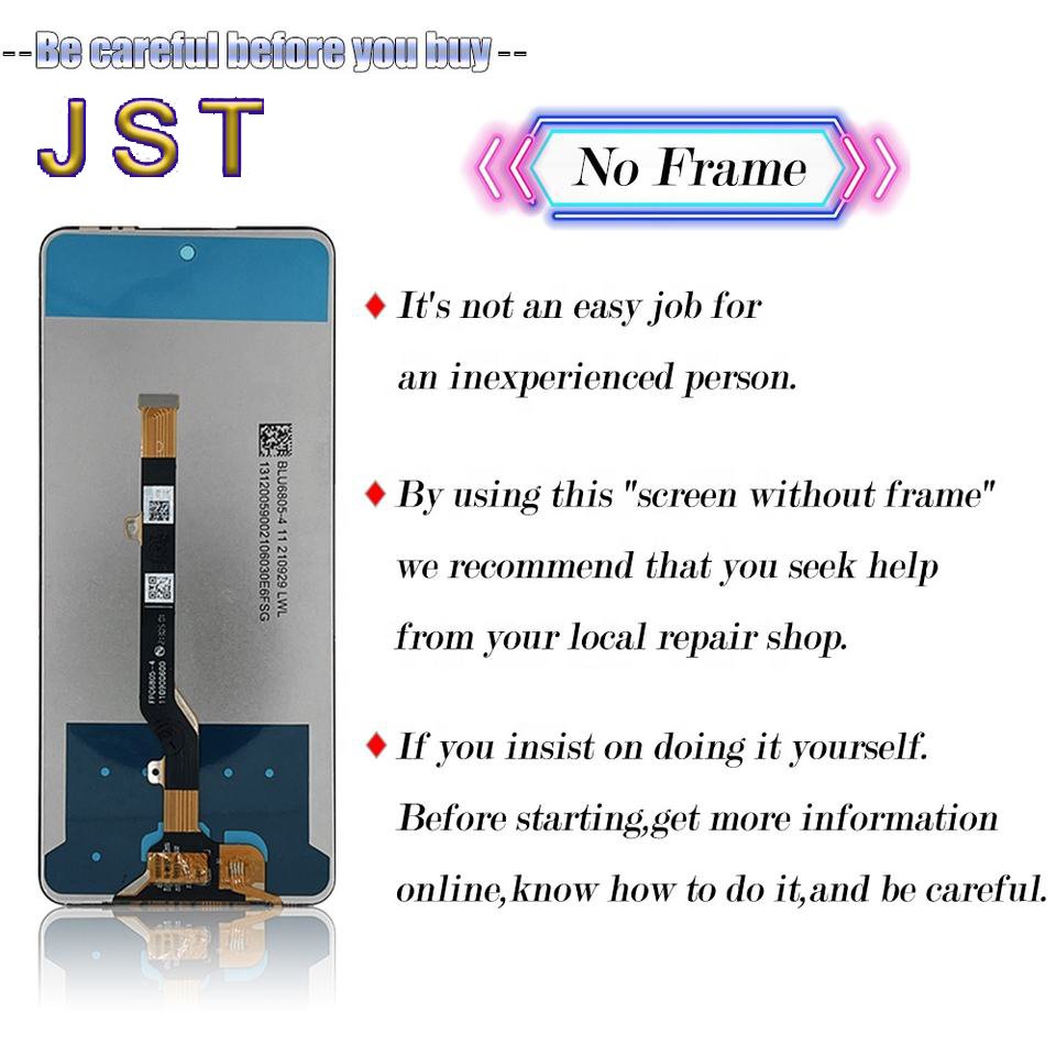 Mobile Phone LCDs Parts for iPhone Touch screen replacement lcd Display for Tecno Pova2 Screen