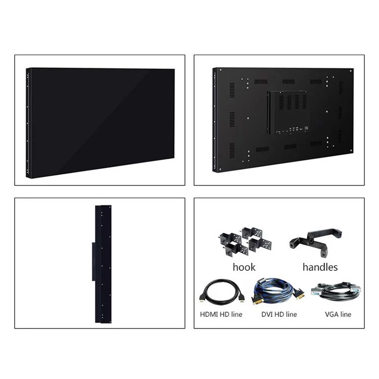 China Cheap Price Multi Size Ultra Slim Seamless TV Video Wall Screens LCD Advertising Display Screens for Sale
