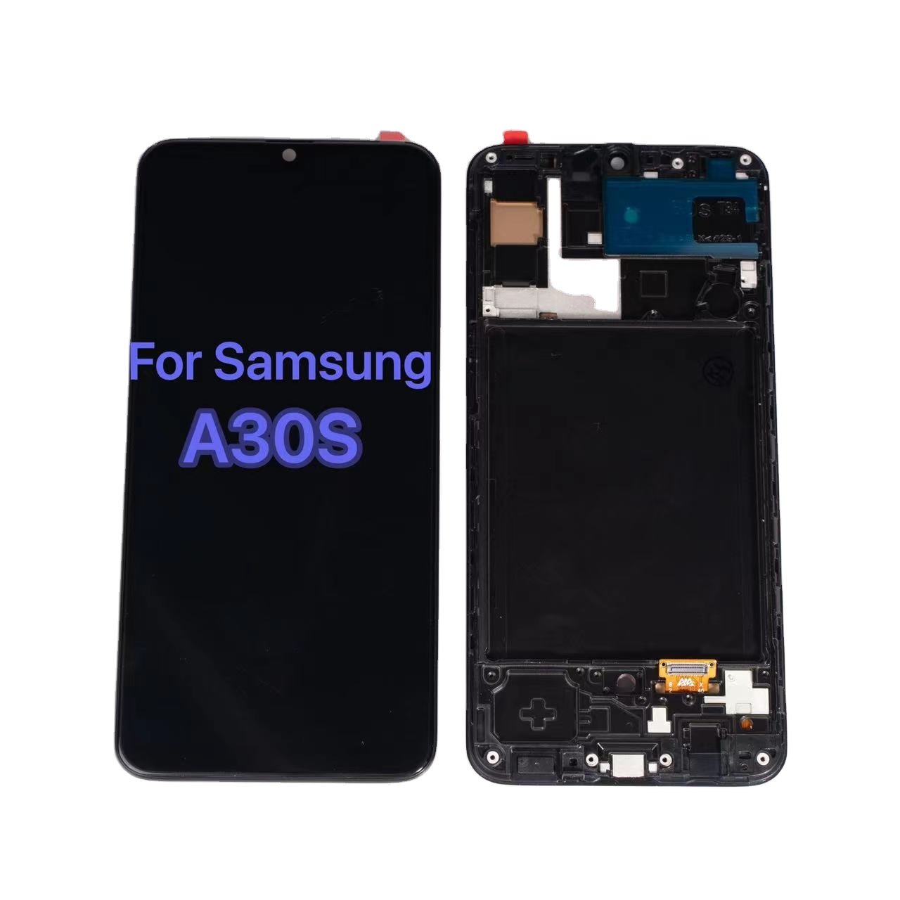 Mobile Phone Lcd Display For Samsung Galaxy A30S With Frame Oled Display Assembly Touch Screen Replacement