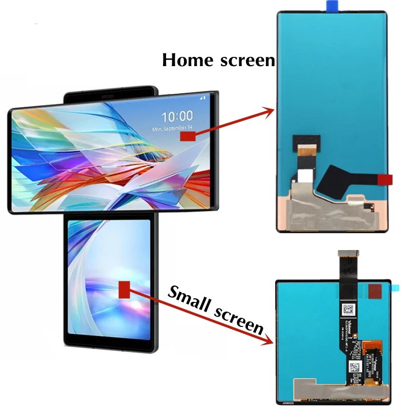 Mobile Phone LCDs for LG Wing Display Lcd Touch Screen for LG Wing Pantallas for LG Wing 5g Small and Big lcd screen replacement
