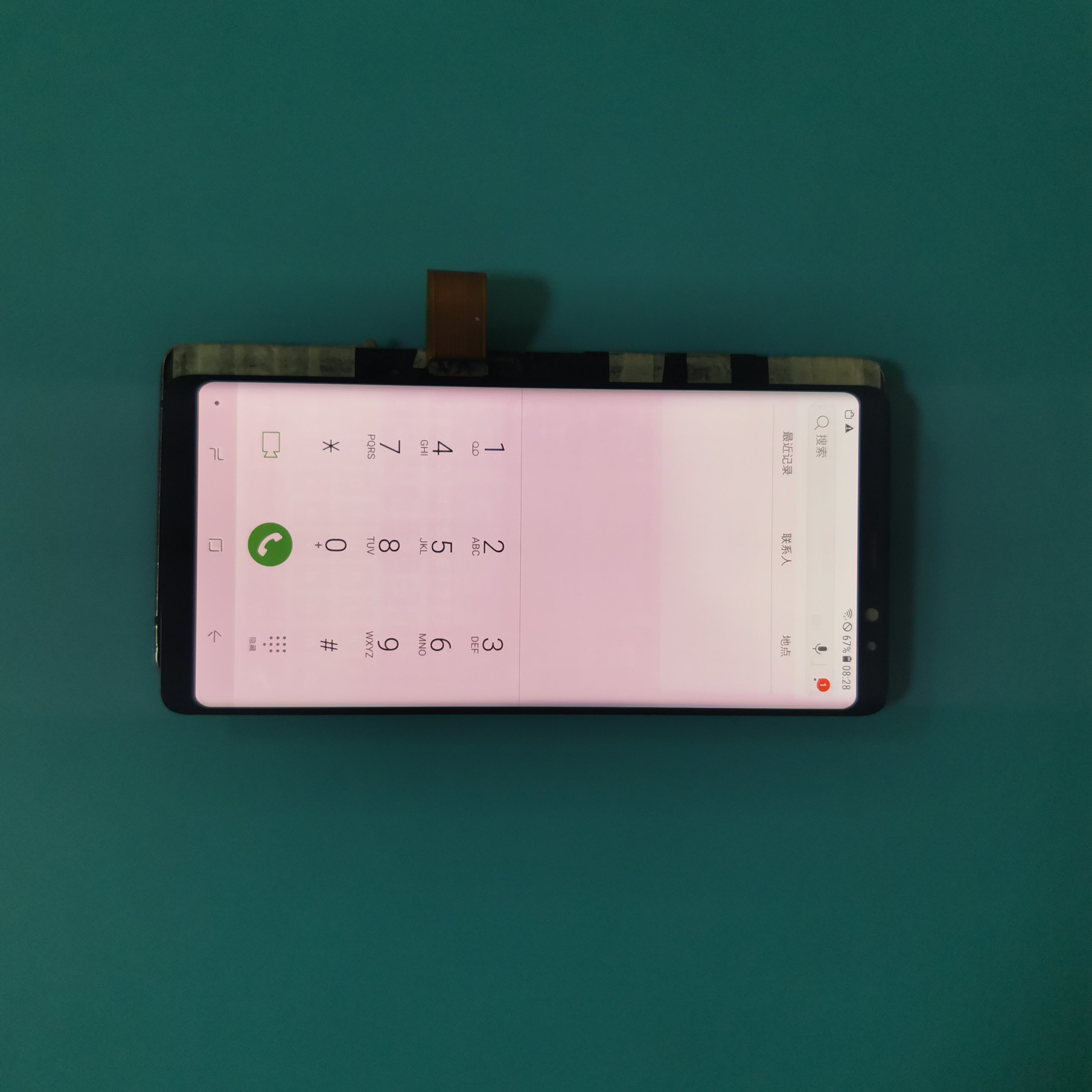 Original Super AMOLED Mobile Phone LCDS For Samsung Galaxy note8 Display Touch Screen Assembly With burn marks