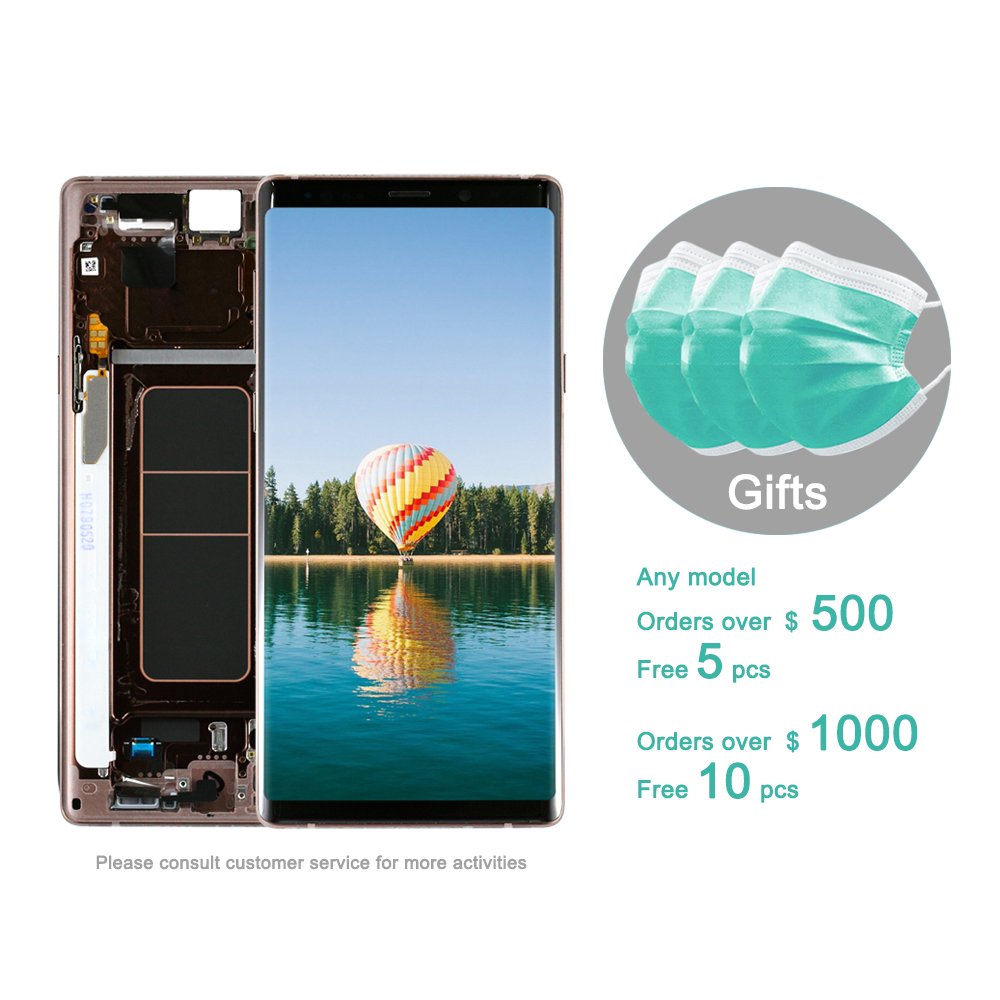 Wholesales Original Mobile Phone LCD Display Screen With Frame For Samsung Galaxy Note 9 N960