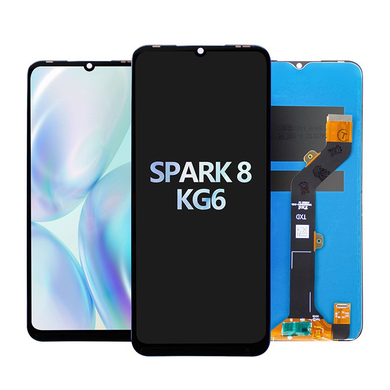 Mobile Phone LCDs for Tecno Spark 8 KG6 KG6k lcd screen wholesale for Tecno Spark 8 Phone display for Tecno Spark 8 screen