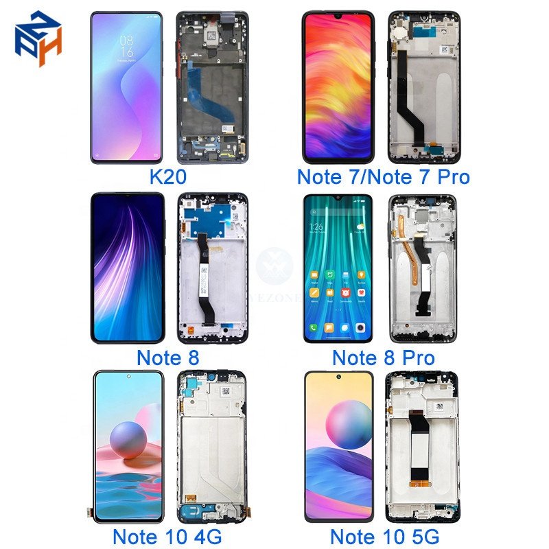 Parts For Xiaomi Mobile Phone Lcd Original Pantalla Para Xiaomi Redmi Note 7 8 9 10 Screen For Redmi Note 10 Pro Display Combo