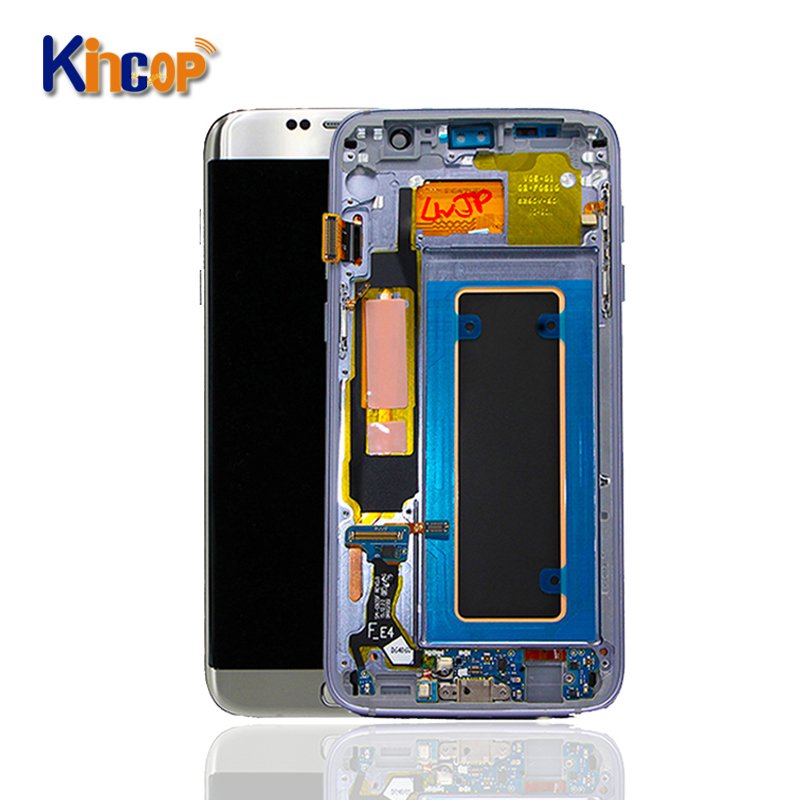 New arrival LCD touch screen for Samsung Galaxy S7 edge LCD display with frame G935F G935FD G935W8 LCD touch screen Digitizer
