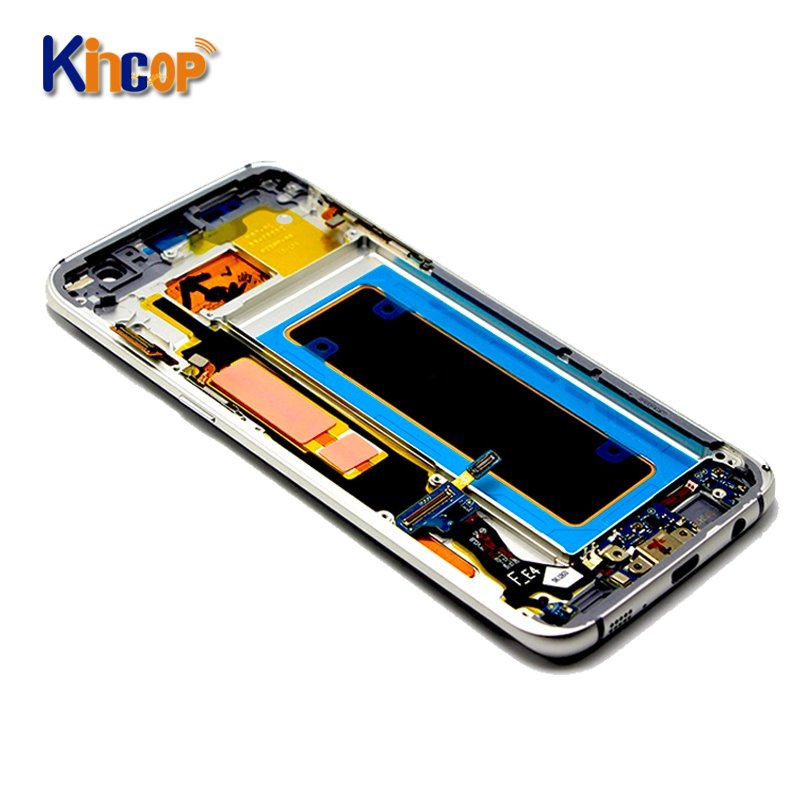 New arrival LCD touch screen for Samsung Galaxy S7 edge LCD display with frame G935F G935FD G935W8 LCD touch screen Digitizer