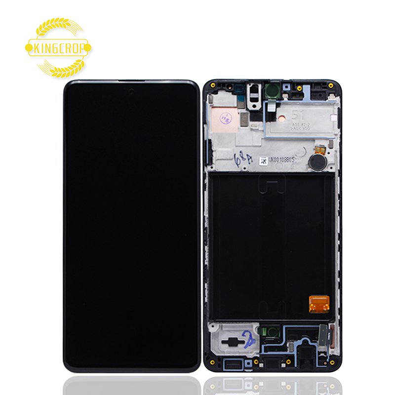 Super Amoled For Samsung Galaxy A51 A515 Mobile Phone LCD,For Galaxy A51 5G Touch Screen,For Samsung A51 A516 Display With Frame
