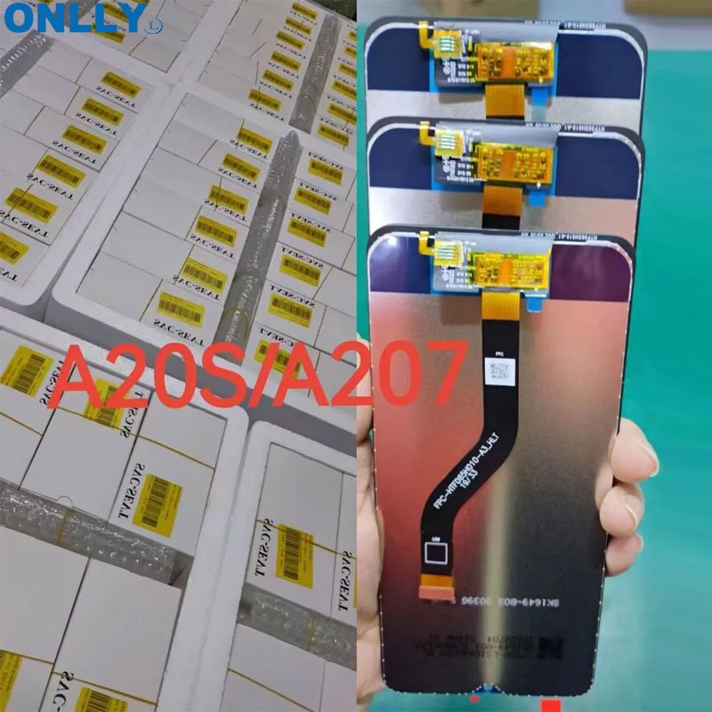 For samsung A20s original lcd telephone portable display panel combo for galaxy lcds