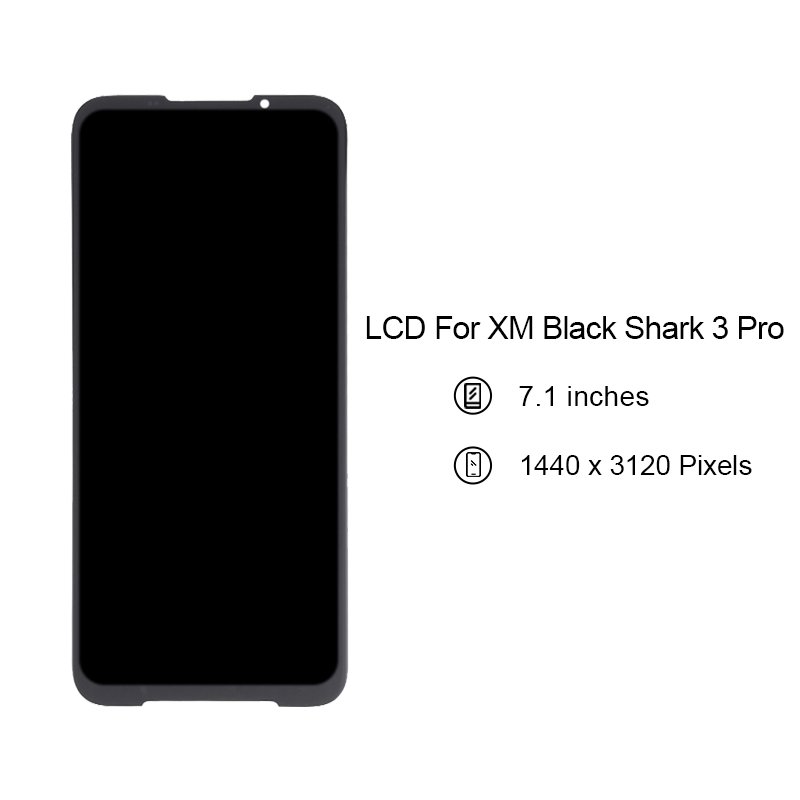 Quality Black Shark 3 Pro LCD Pantalla Replacement Display Touch Screen Digitizer Assembly For Xiaomi Black Shark 2 3 4 5 Pro