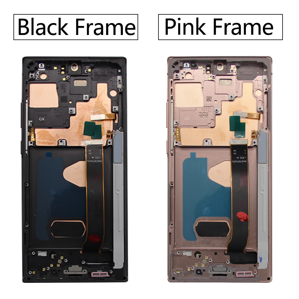 for Samsung Galaxy Note 20 Ultra Tested with Frame Mobile Phone OLED Lcds Display Touch Screen Replacement Factory Wholesale