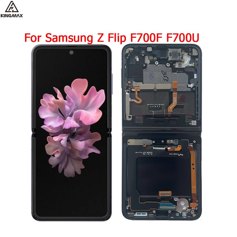 Mobile Phone LCDs Z flip 5G Super AMOLED Display for Samsung Galaxy Z flip 5G Original Screen Replacement F707 F707U F707B F707W