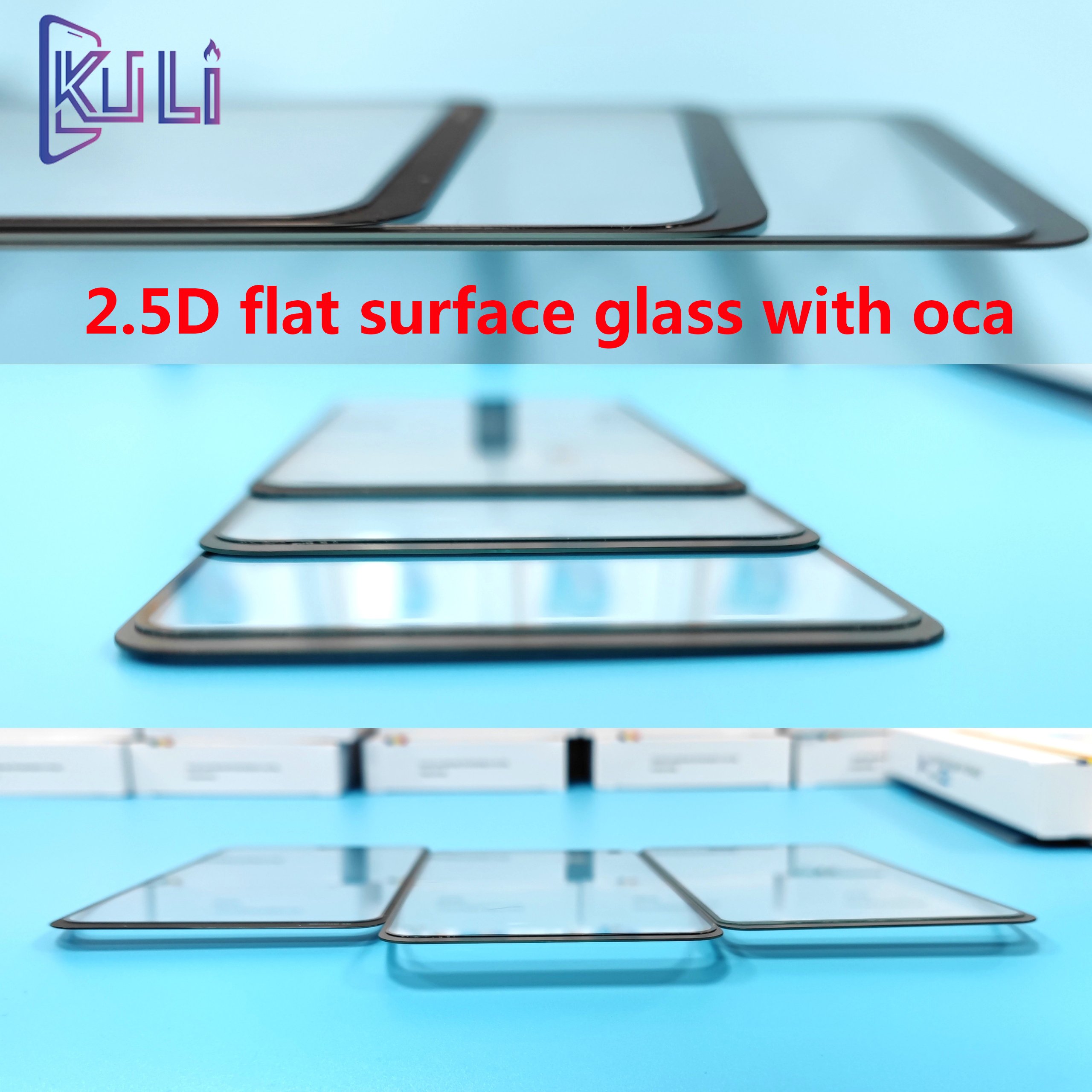 KULI Mobile Phone Parts Front Outer Glass For Samsung A10 A10S Touch Panel Front Outer Lens Lcd Glass With OCA