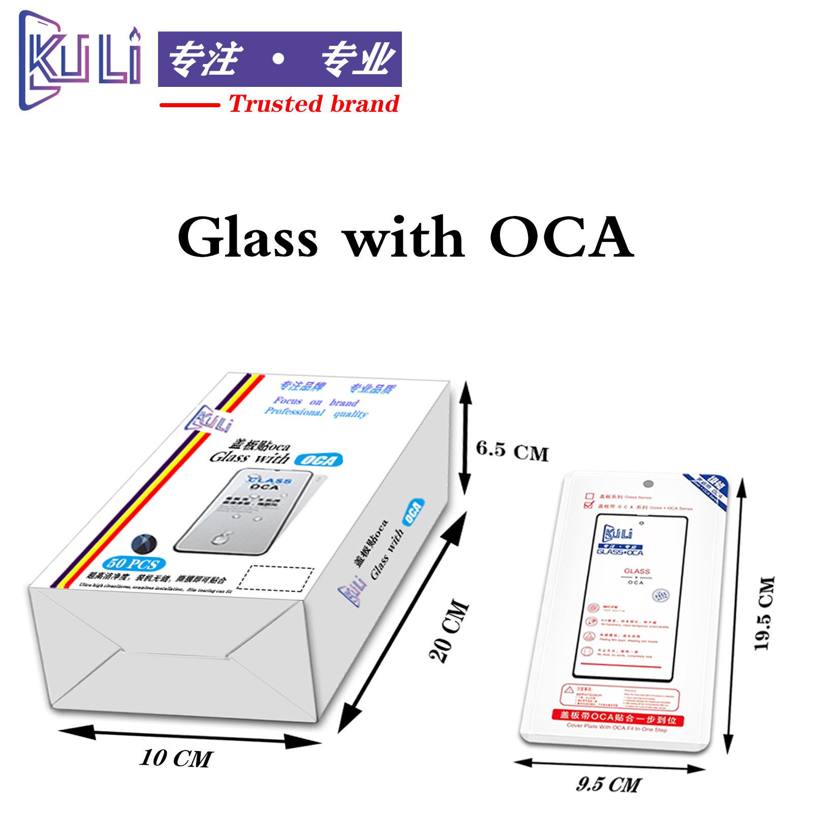 KULI Mobile Phone Parts Front Outer Glass For Samsung A10 A10S Touch Panel Front Outer Lens Lcd Glass With OCA