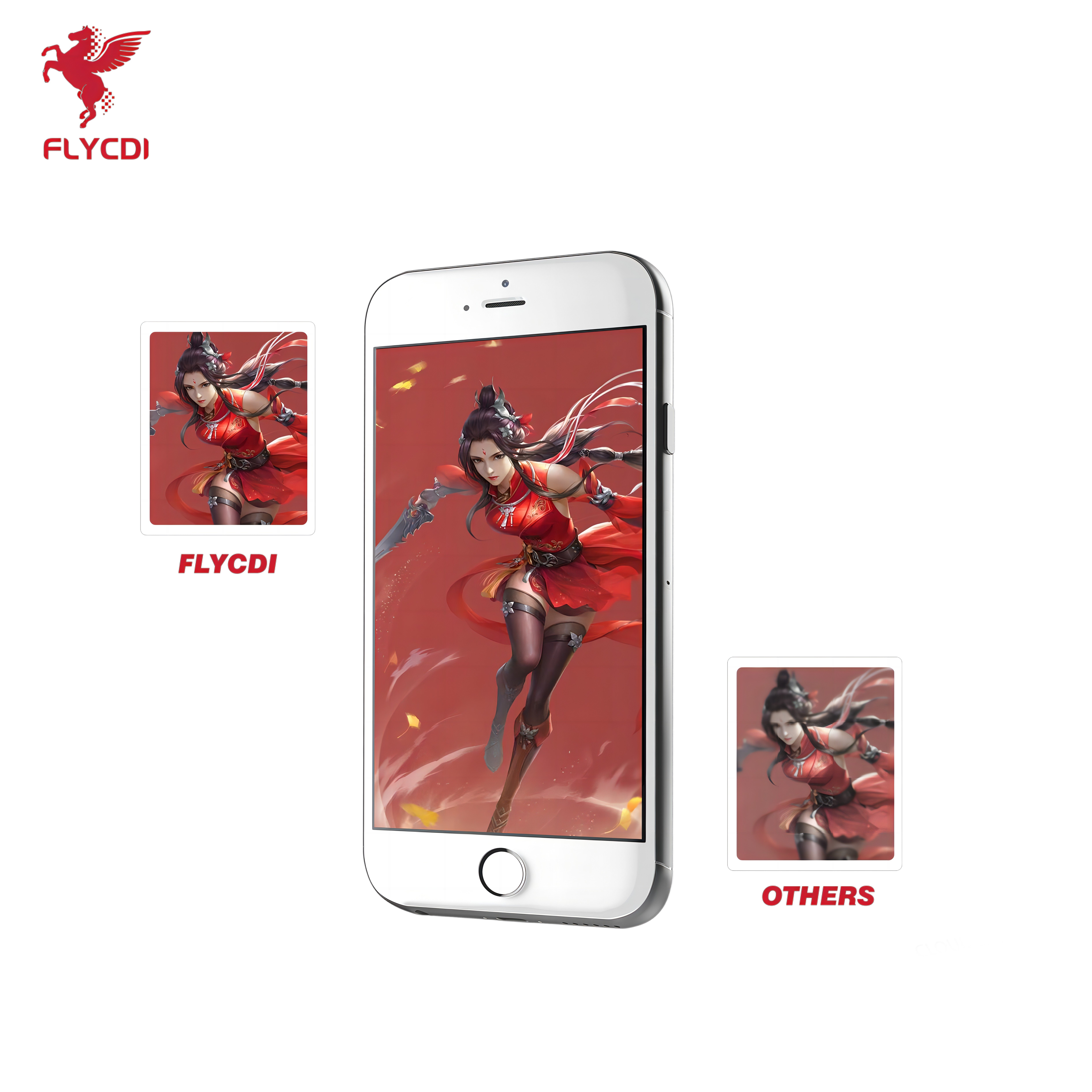 FLYCDI brand wholesale Mobile Phone Lcd For ip 6G 6P LCD Screen assembly Repair Screen Replacement LCD For 11 12 13 X XS