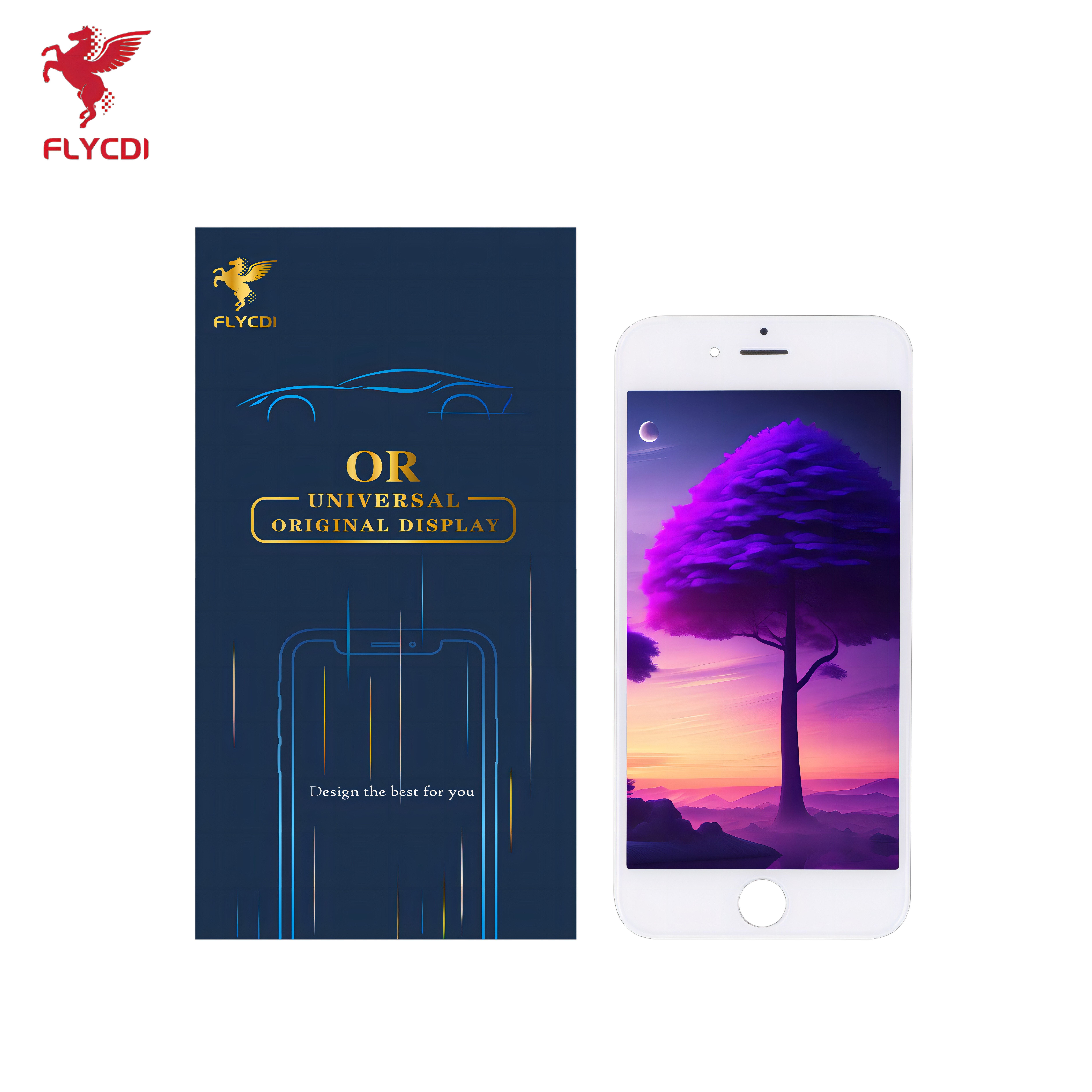 FLYCDI brand wholesale Mobile Phone Lcd For ip 6G 6P LCD Screen assembly Repair Screen Replacement LCD For 11 12 13 X XS