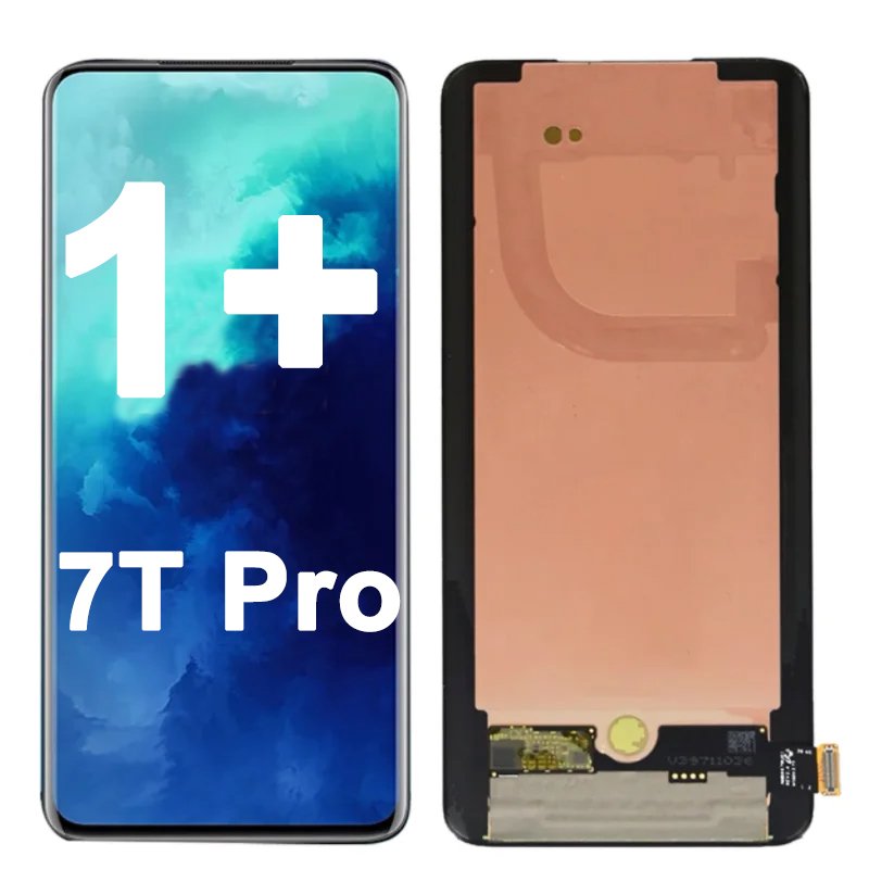 6.67'' 1+7T Pro 5G AMOLED Screen Replacement for One Plus 7T Pro Touch Screen Panel HD1913 HD1925 1+ Mobile Phone OLED Display