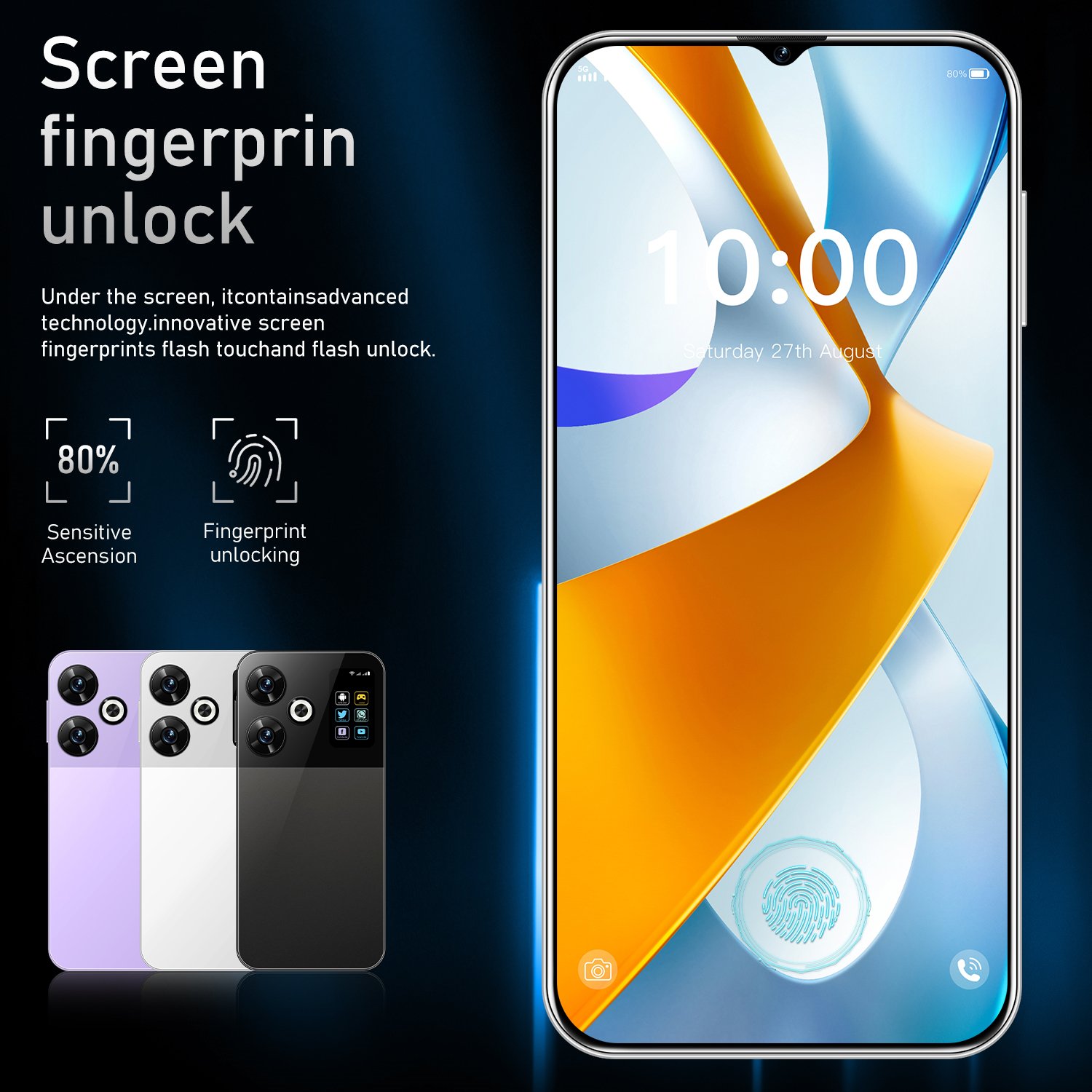 Wholesale M6 Pro Smartphone AMOLED Big Screen Global Version with 5G WCDMA Cellular Android 13 Cheap mobile phone cellphone