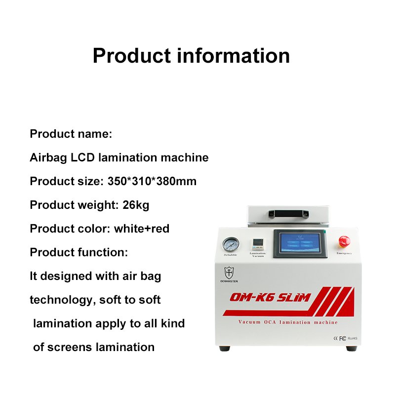 New Arrival OM-K6 Slim All In One Airbag Lamination Machine