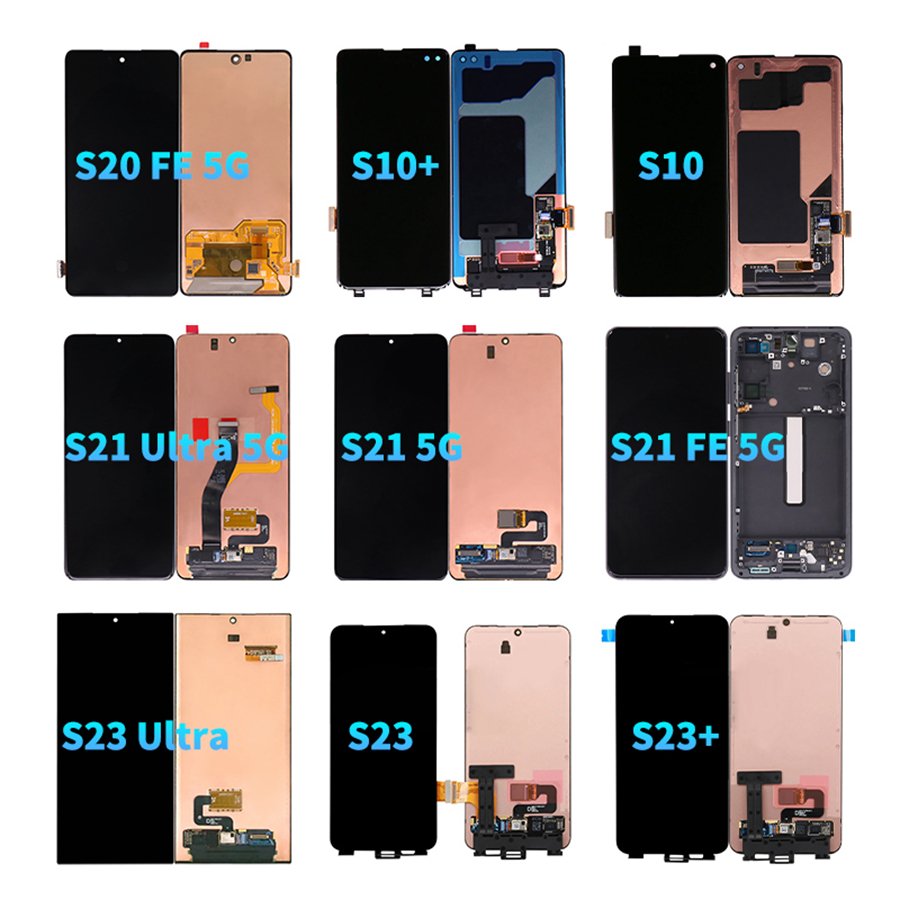 Factory Oem Mobile Phone LCD Touch Screen For Samsung S23 S23+ S8 S9 S9+ S10 S10e S20 S21 S22 Ultra FE 5G Display Replacement
