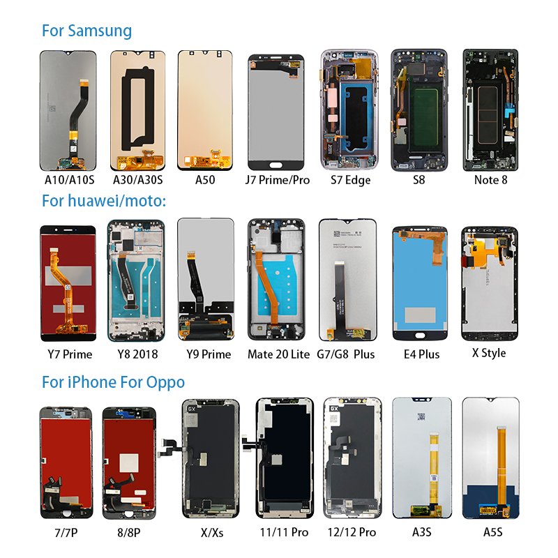 mobile phone LCD Different Brands model mobile lcd Complete Digitizer Mobile Phone LCDs Touch Display