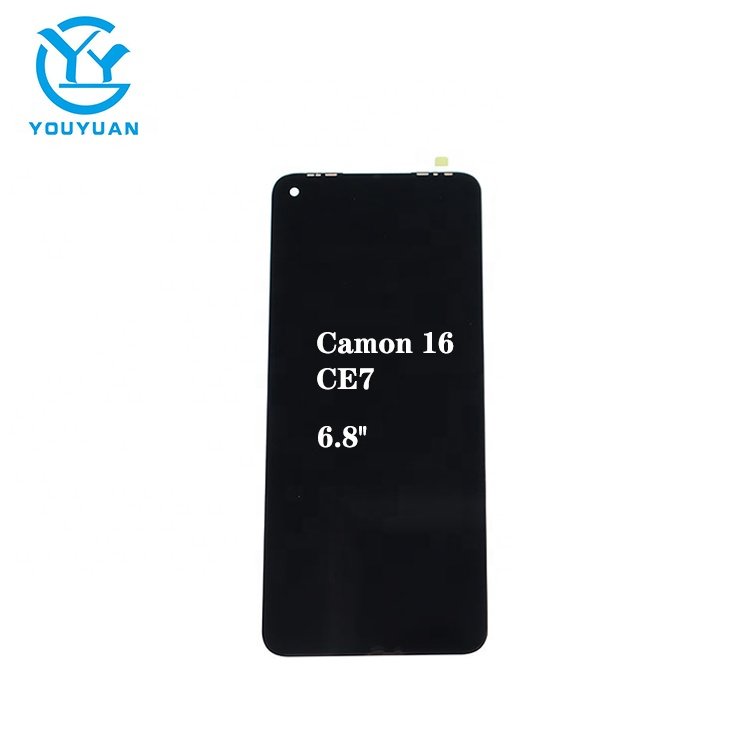 Tested Strictly Lcd for tecno camon 16 Display Touch Screen Replacement CE7 LCD Screen
