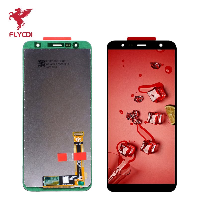 FLYCDI LCD mobile phone touch screen lcd display wholesale For Samsung J410 display screen For Samsung J6+ lcd touch screen
