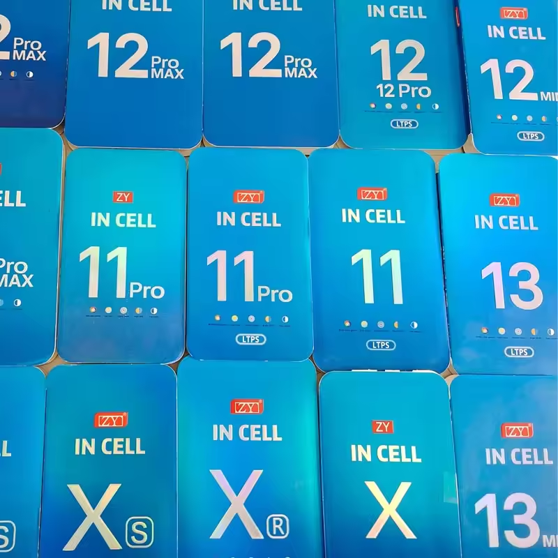 Mobile Phone LCDs ZY INCELL for iPhone X Xs XR Xs Max 11 12 13 14 Pro Max Pantalla de alta calidad para iPhone