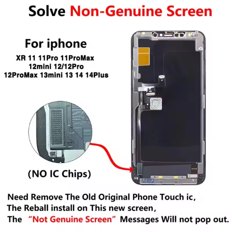 Mobile Phone LCDs ZY INCELL for iPhone X Xs XR Xs Max 11 12 13 14 Pro Max Pantalla de alta calidad para iPhone