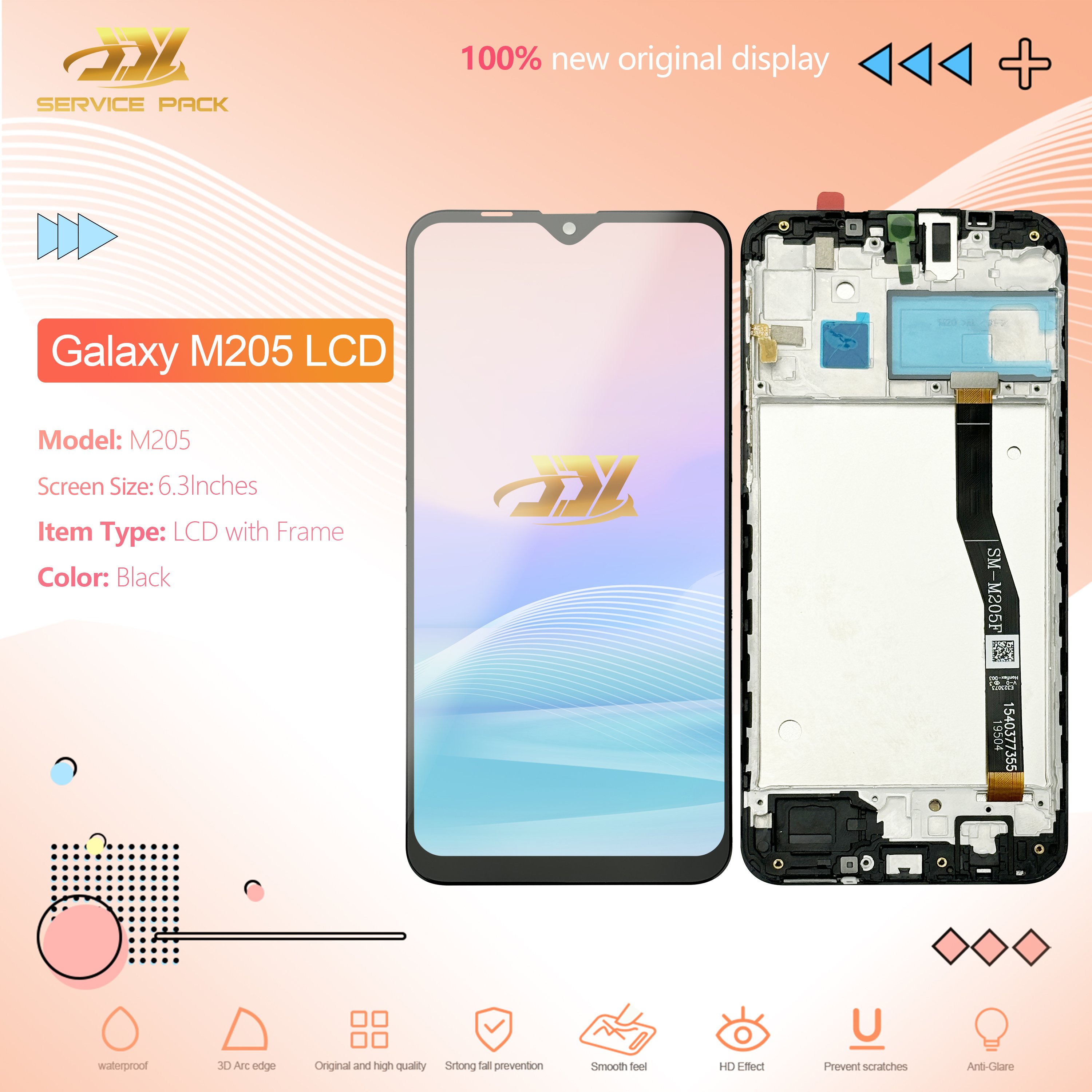 Mobile Phone M205 LCDs factory Wholesale All Models Mobile LCD Screen M20 Phone Display For Samsung LCD Service Pack