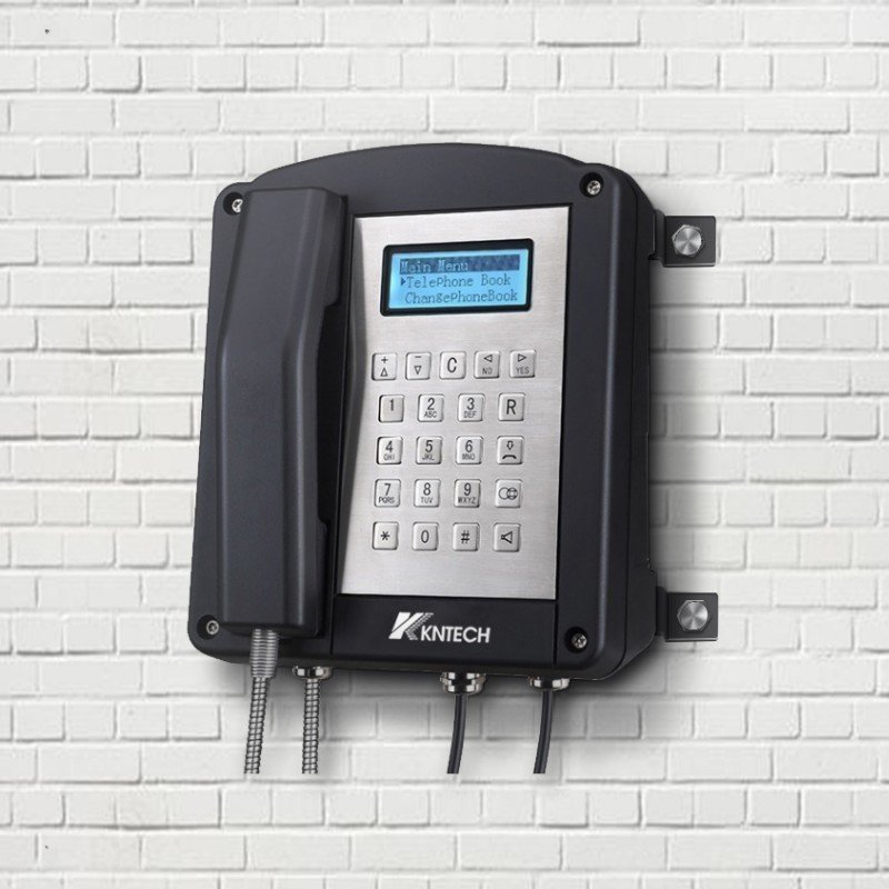 KOONTECH Anti Explosive Phone with LCD Display IECEx Approved Analog Explosion proof Telephone KNEX1