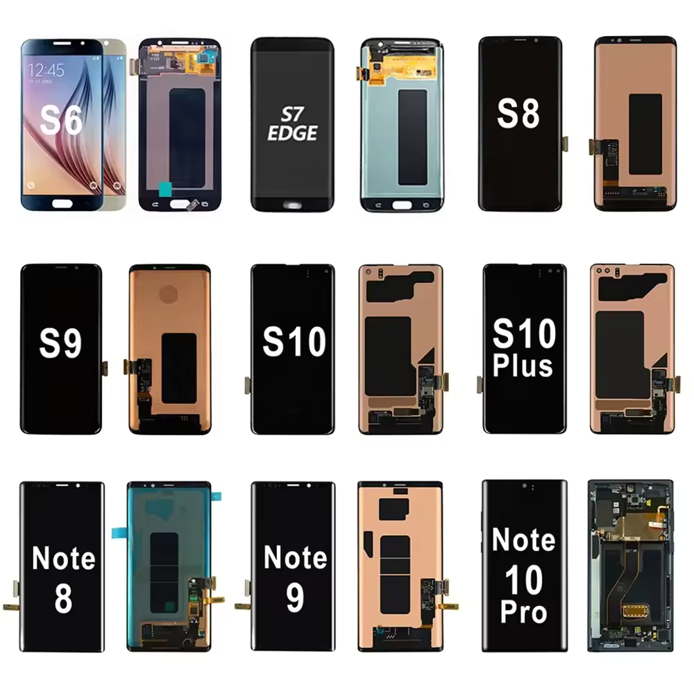 Factory New OEM Mobile Phone Screen Assembly Replacement for Samsung Galaxy S7 S8 S9 S10 Plus S20 S21 Screen For Samsung Screen