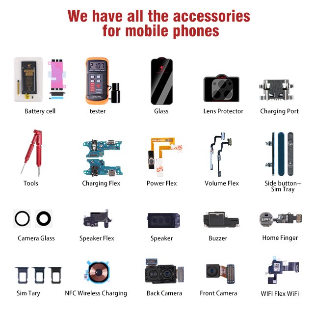 FLYCDI lcd display for Different brands Mobile Spare Parts For Cell Phones LCD Display Assembly display lcd screen