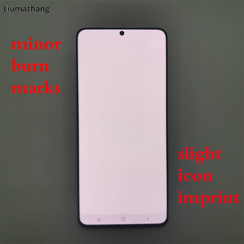 Original Super AMOLED Mobile Phone LCDS For Samsung Galaxy S20 Plus Display Touch Screen Assembly With burn marks