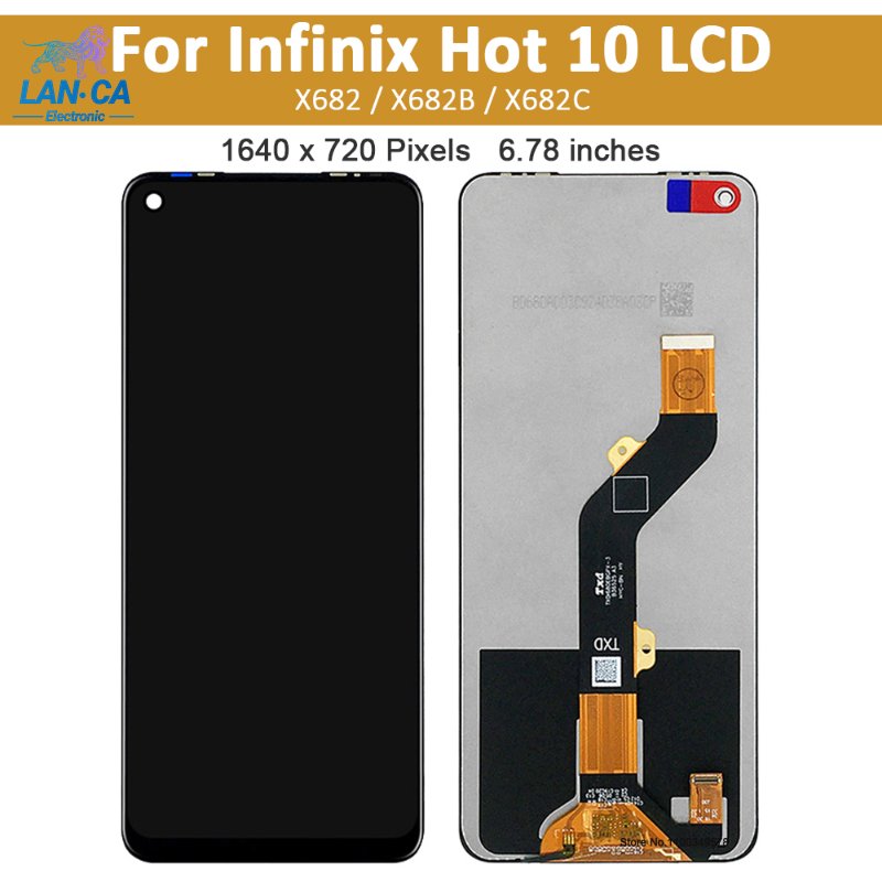 Mobile phone lcds For Infinix X6825 Hot 10i X658 Lcd display For tecno hot10i hot10 lite X657B X657 X6825 phones screens