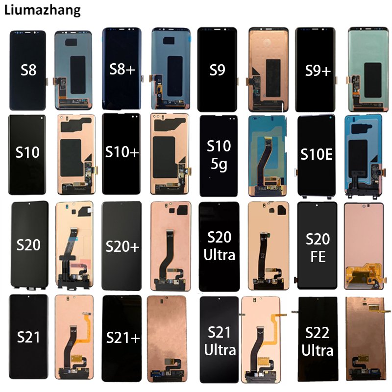 Original Mobile Phone LCDS For Samsung Galaxy note 8 9 10 10lite 10 Plus 20 20Ultra Display Touch Screen Assembly With Dots