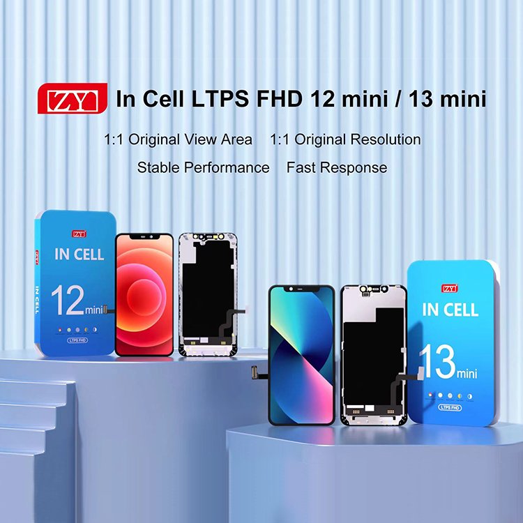 Mobile Phone LCDs ZY INCELL lcd for iPhone X Xs XR Xs Max 11 12 13 14 Pro Max lcd display screen for iPhone pantalla 100% Tested