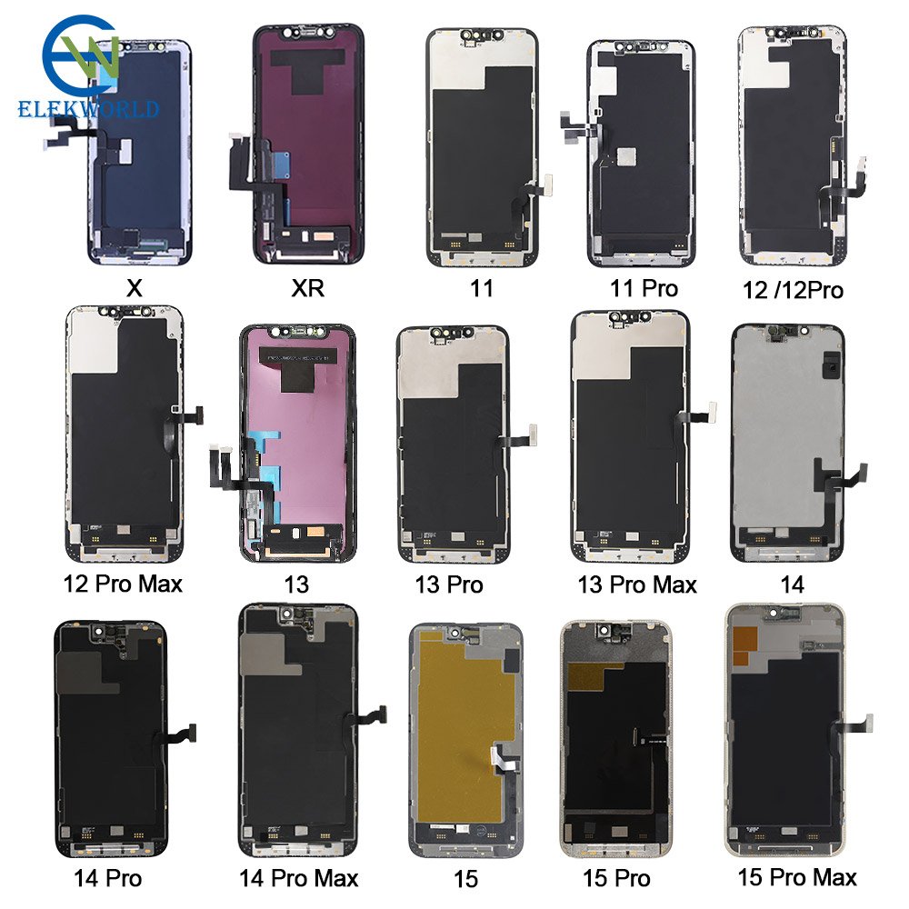 Factory Wholesale Mobile Phones LCD Screen EBR Incell for iPhone X XR XS Max 11 12 13 14 Plus Lcd Screen Display Replacement
