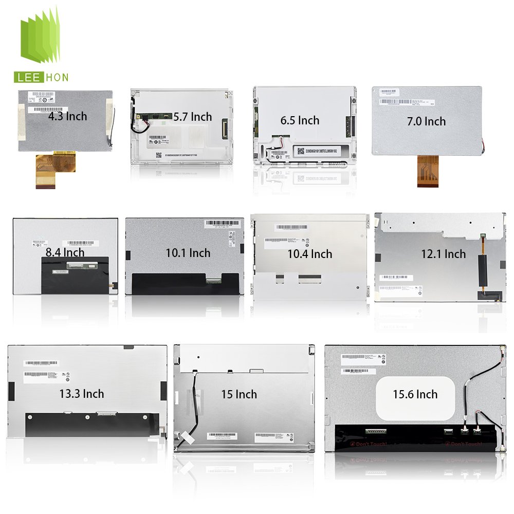 Original AUO 4.3/5.7/6.5/7/8.4/10.1/10.4/12.1/13.3/15/15.6 Inch Industrial Terminal Control Equipment LCD Panel TFT LCD Module