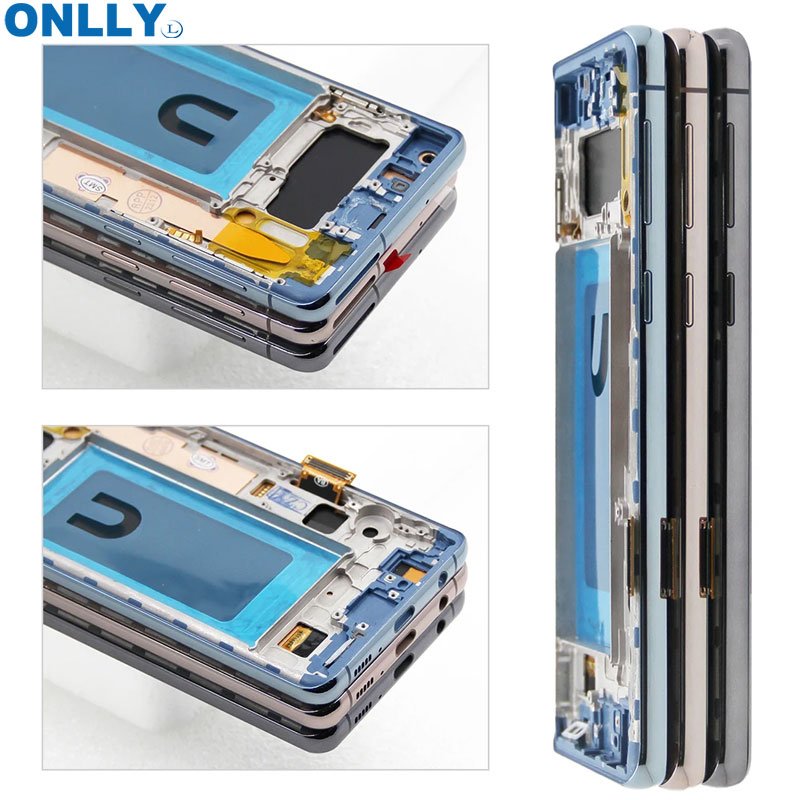 S10 plus lcd screen mobile phone with frame lcds s10 plus for samsung galaxy s10 plus Replacement