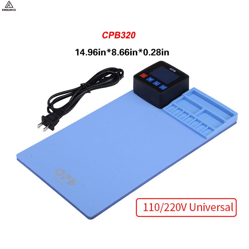 CPB320 LCD Screen Separator Silicone Heating Pad for Mobile Phone Tablet iPad Blue Opening Repair Platform for iPhone Smartphone