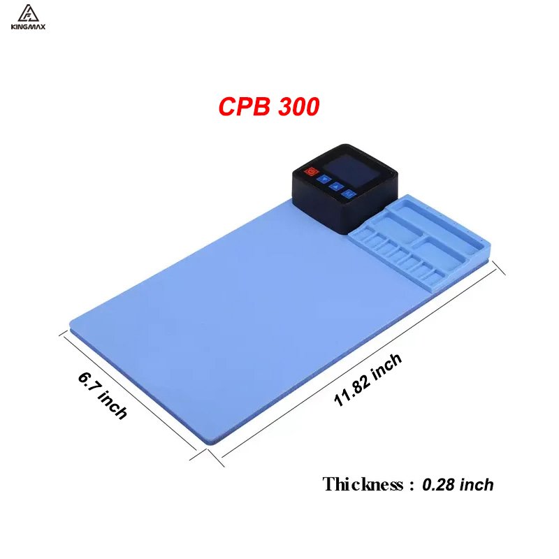 CPB320 LCD Screen Separator Silicone Heating Pad for Mobile Phone Tablet iPad Blue Opening Repair Platform for iPhone Smartphone