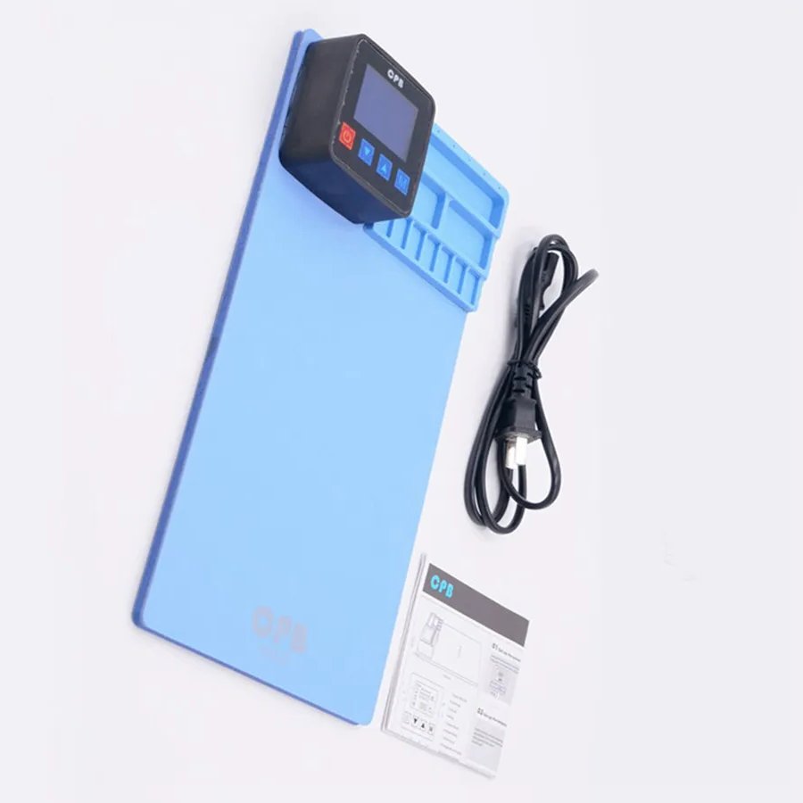 CPB320 LCD Screen Separator Silicone Heating Pad for Mobile Phone Tablet iPad Blue Opening Repair Platform for iPhone Smartphone